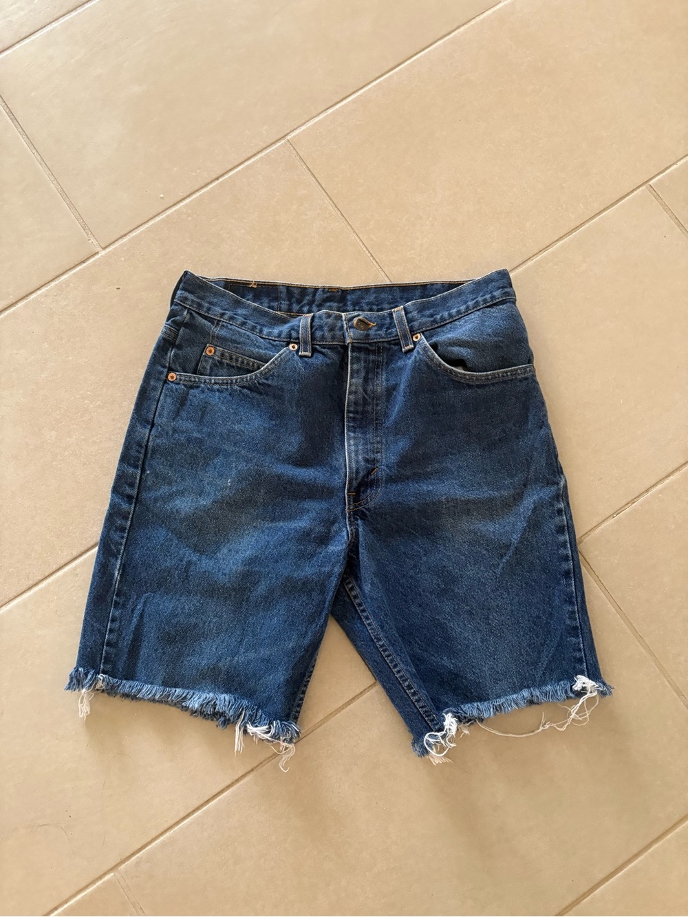 Levi's Vintage Orange Tab Denim Cutoff Shorts Size 33 Jorts High Rise men’s
